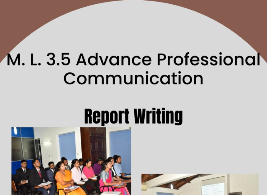 ML 3.5 - Advanced Professional Communication (Speech Craft)