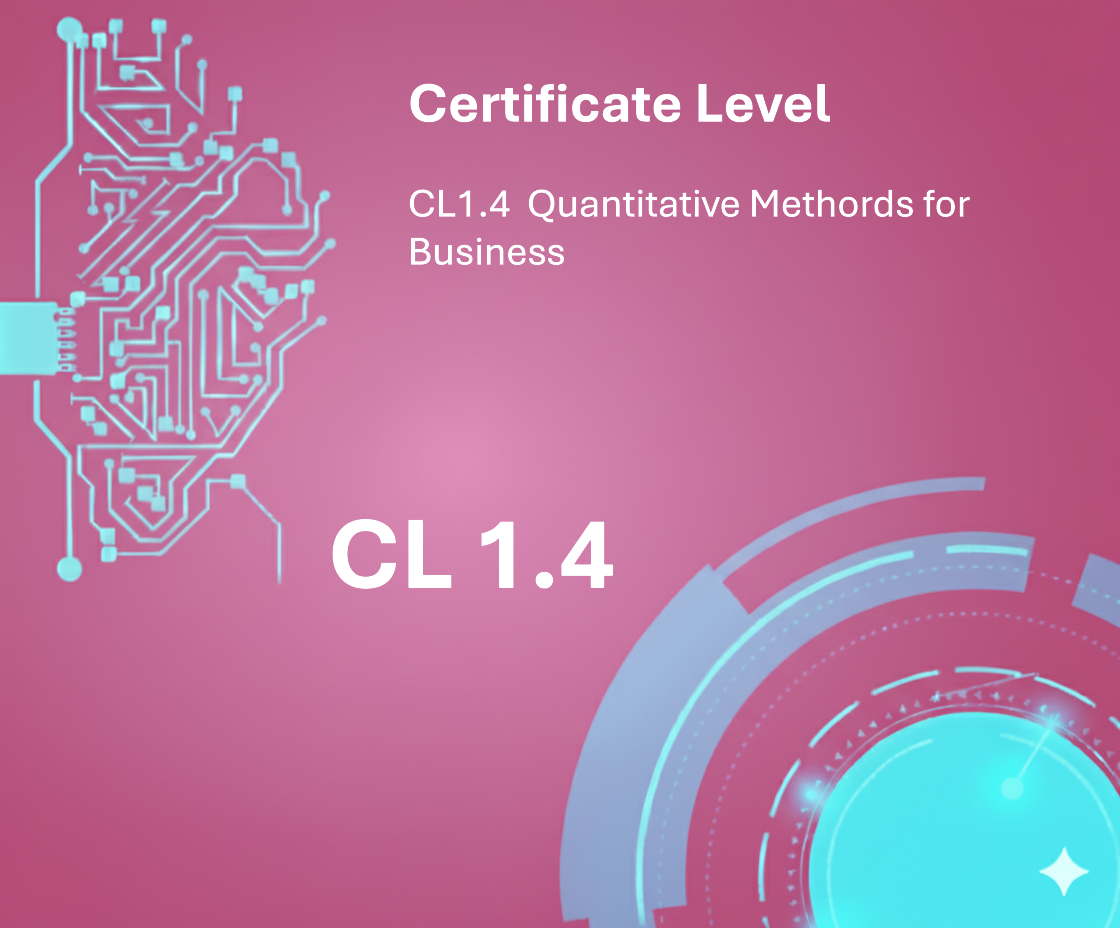 CL1.4Quantitative Methods